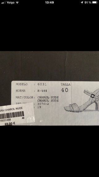 Sandalias Patricia Miller Piel Beige