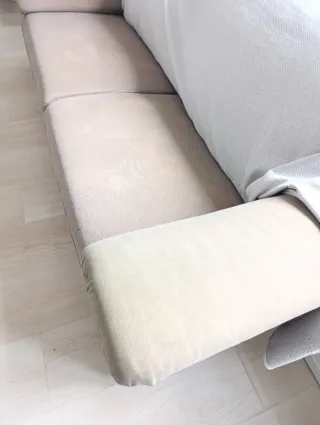 Sofá 3 plazas beige o marrón