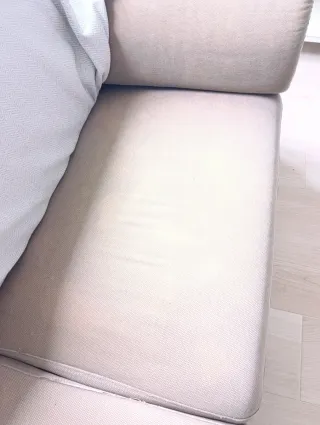 Sofá 3 plazas beige o marrón