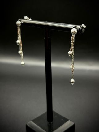 PENDIENTES ORO BLANCO 18K 2,36gr