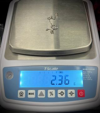 PENDIENTES ORO BLANCO 18K 2,36gr