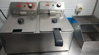 Freidora Hostelería Doble Acero Inoxidable