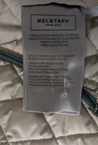 Chaqueta Belstaff verde acolchada