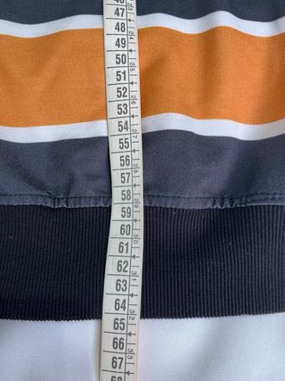 Camiseta Lacoste Rayas Naranja y Azul Manga Larga