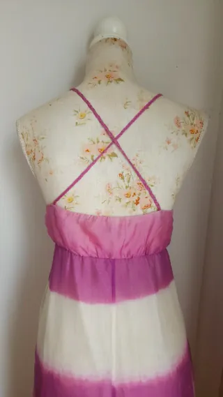 Vestido Largo Seda Massimo Dutti