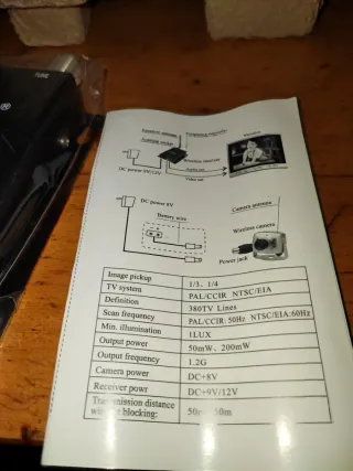 Cámara Inalámbrica ZTV ELECTRON A/V Mini