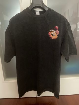 Camiseta Negra Estilo Japón Talla XL