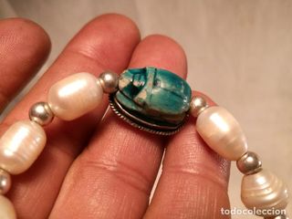 Pulsera escarabajo egipcio auténtico