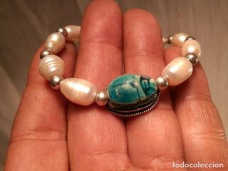 Pulsera escarabajo egipcio auténtico