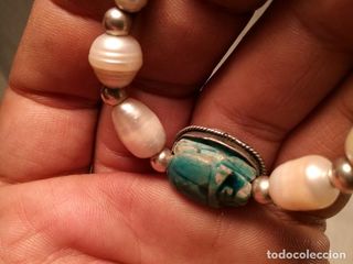 Pulsera escarabajo egipcio auténtico