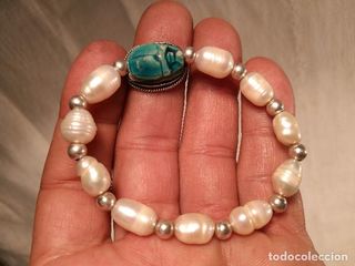 Pulsera escarabajo egipcio auténtico