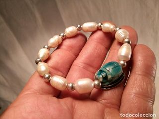 Pulsera escarabajo egipcio auténtico