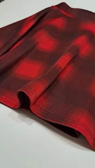 Gonna a rombi rossa e bordeaux S