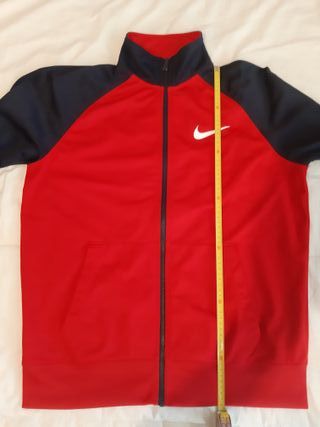 Sudadera Nike Cremallera Talla L Roja y Azul