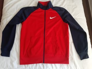 Sudadera Nike Cremallera Talla L Roja y Azul