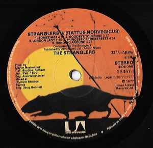 Vinilo The Stranglers IV Punk Rock