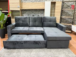 Sofá cama terciopelo/tela