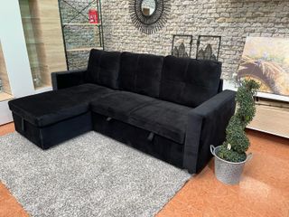 Sofá cama terciopelo/tela