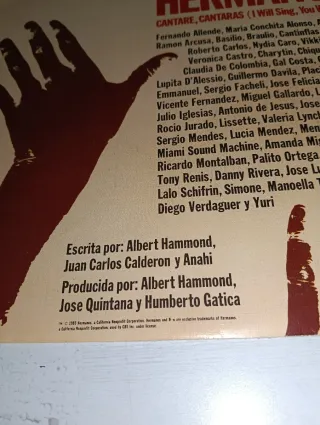 Vinilo Hermanos Cantaré, Cantarás 1985