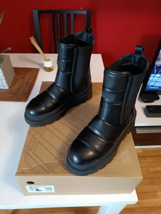 Botas D.Franklin Mujer Talla 37 Negras