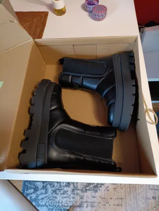 Botas D.Franklin Mujer Talla 37 Negras