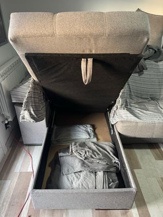 Se regala Sofá modular gris 3 plazas