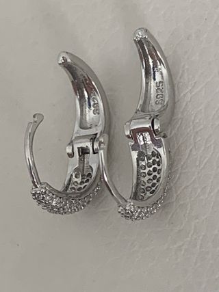 Pendientes de plata con circonitas