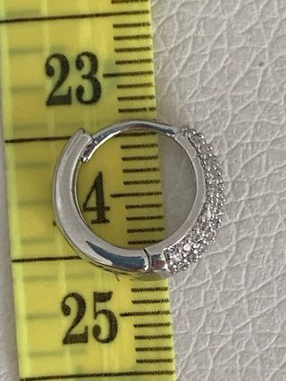 Pendientes de plata con circonitas