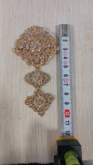 Aderezo fallero oro con pedrería