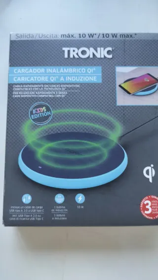Cargador Inalámbrico Tronic Qi 10W