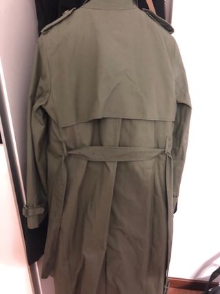 Gabardinas Mango Talla L Verde Oliva y Beige