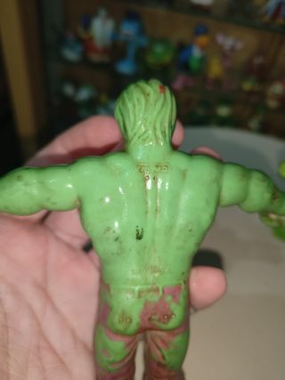 Figuras goma pvc años 80 Hulk comics spain y Vicma