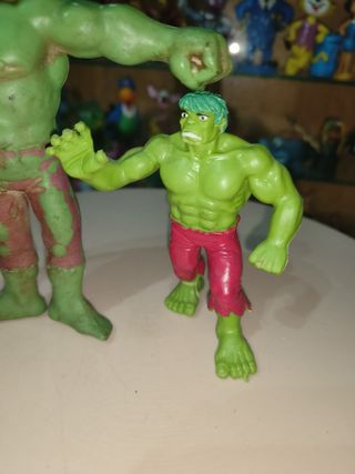Figuras goma pvc años 80 Hulk comics spain y Vicma
