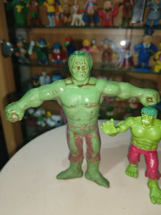Figuras goma pvc años 80 Hulk comics spain y Vicma