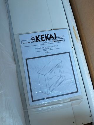 Kekai Chimenea eléctrica Bairon 90x30x75 cm 1820W