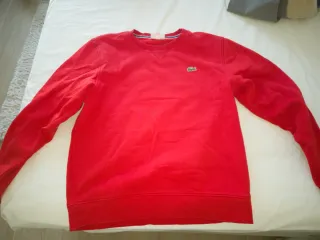 Sudadera Lacoste Roja Hombre