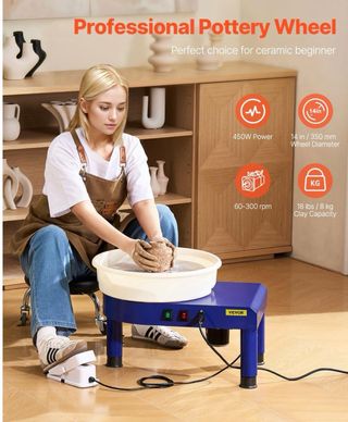 Torno Cerámica VEVOR 35cm 450W Ajustable