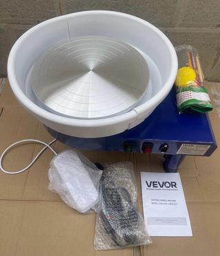 Torno Cerámica VEVOR 35cm 450W Ajustable