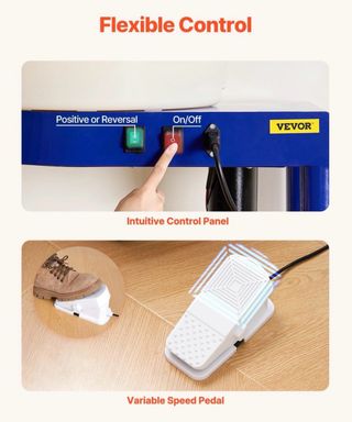 Torno Cerámica VEVOR 35cm 450W Ajustable