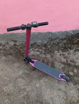 Bicicleta infantil azul y rosa