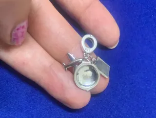 Charm Globo Avión Maleta Viaje pulsera Pandora