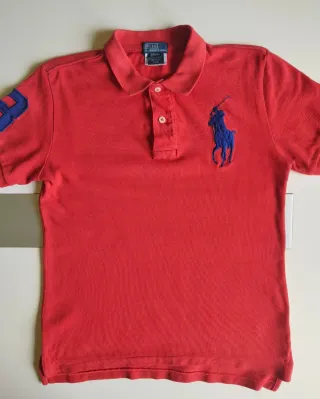 Polo Ralph Lauren 00s Big Pony Rojo Retro Talla S
