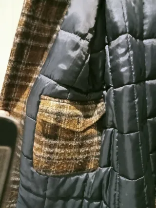 Abrigo Zara cuadros talla M