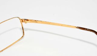 Montura de gafas Bulgari doradas y marrones