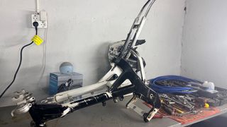 Chasis Motocross Negro/Plata