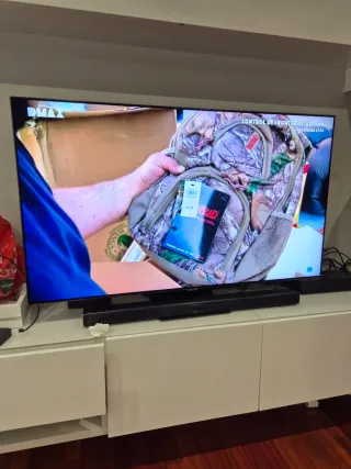 Venta de tv Samsung QLED 55 pulg y barra de sonido