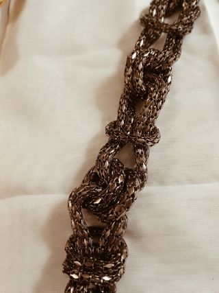 Collana metallo nodi bronzo alta bigiotteria donna