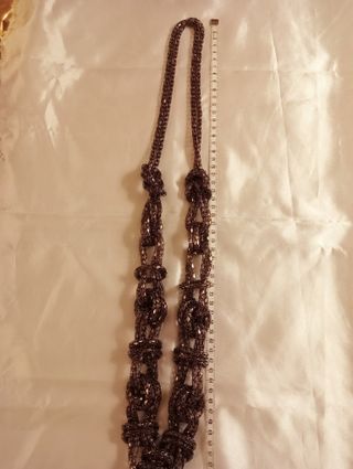 Collana metallo nodi bronzo alta bigiotteria donna
