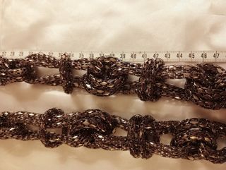 Collana metallo nodi bronzo alta bigiotteria donna