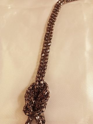Collana metallo nodi bronzo alta bigiotteria donna
